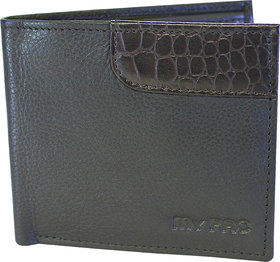 my pac db Vogue Rfid protected genuine leather  wallet Black -Brown C11596-12U.