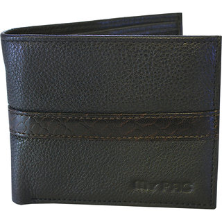 my pac db Vogue Rfid protected genuine leather  wallet Black -Brown C11596-12S.