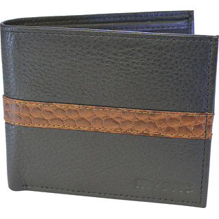 my pac db Vogue Rfid protected genuine leather  wallet Black -Tan C11595-121S.