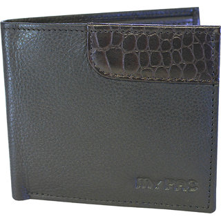 my pac db Vogue Rfid protected genuine leather  wallet Black -Brown C11597-12U.