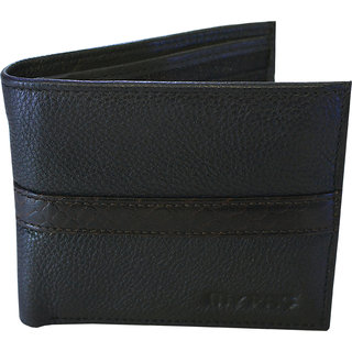 my pac db Vogue Rfid protected genuine leather  wallet Black -Brown C11599-12S