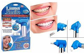 Tooth Polisher Whitener Stain Remover with LED Light Luma Smile Rubber Cups