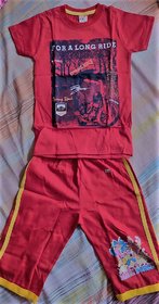 RNS T-shirt and capri (red) (UNISEX)