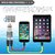 Tukzer Dual Port, 4.8 Amp Car Charger with 2 Meter Micro USB Cable compatible for Smartphones, GPS, Tabs (Grey-White)