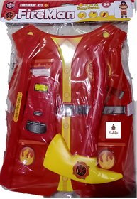Fireman Plastic Made Helper Fancy Dress Costume For Kids