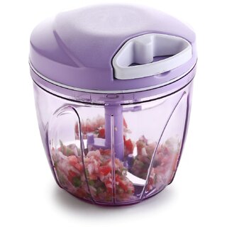 HANDY MULTI COLOR VEGETABLE FRUIT CHOPPER MANUAL CHOPPER, HAND CHOPPER, MULTIPURPOSE CHOPPER, 2 IN 1 CHOPPER, 900 ML V