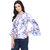 Dobby Bell Sleeve Printed Top
