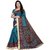 Sharda Creation Sky Blue Mysore Silk Printed With Blouse Saree