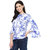 Dobby Bell Sleeve Printed Top