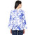 Dobby Bell Sleeve Printed Top