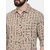 Seta Men's Beige Checks Casual Shirts