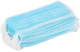 Disposable Face Masks with Elastic Ear Loop 3 Ply - Pack of 100 pcs