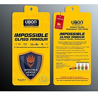 REDMI NOTE 4 UBON 6H, 0.26mm PRIVACY TEMPERED GLASS ( HAMMER PROOF GLASS ARMOUR )