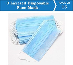 Suntech Mask With Ear Loop 3 Layered Disposable Protective Pollen Proof Dai .
