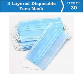 Suntech Mask With Ear Loop 3 Layered Disposable Protective Pollenproof Dail .