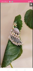 Hetprit peacock design adjustable finger ring for women