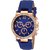 HRV Geneva Blue Platinum Analog Dial Watch For Women