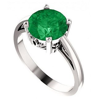 CEYLONMINE Natural Emerald stone ring original & certified stone panna ring for unisex