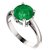 CEYLONMINE Natural Emerald stone ring original & certified stone panna ring for unisex