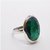CEYLONMINE Panna silver ring natural  original gemstone emerald silver ring for women  men