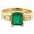 CEYLONMINE Emerald stone ring natural & original gemstone panna gold plated ring for astrological purpose