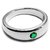 CEYLONMINE Natural Panna silver ring lab certified & original gemstone 5.25 ratti Emerald ring for women & men
