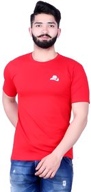 Urban Streak Love Your Mark Mens Multicolor Solid Cotton Lycra Round Neck T-Shirt