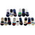VOICI -No Show Socks for Men 15 Pair of Low Cut Lace with Silicone Invisible Anti-Skid Flat  Liners loafer sockS