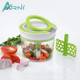 Arni Vegetable Chopper with 3 Stainless Steel Blade