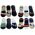 VOICI -No Show Socks for Men 6 Pair of Low Cut Lace Anti-Skid Flat  Liners loafer sockSs