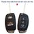 AutoBizarre Silicone Flip Key Cover for Hyundai i20 (igen) Verna/Xcent (Only for Flip Key)