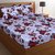 SHAKRIN 3d Printed  Poly Cotton Double Bedsheet with 2 Pillow Covers, 90 x 90 inch , Multicolor