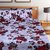 SHAKRIN 3d Printed  Poly Cotton Double Bedsheet with 2 Pillow Covers, 90 x 90 inch , Multicolor