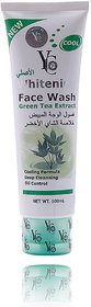 New YC Whitening Face Wash Green Tea Extract 100ml Deep Cleansing Oil Control