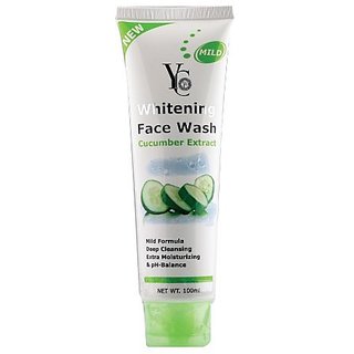 YC new Whitening Face Wash with Cucumber Extract PACK OF 6 PCS