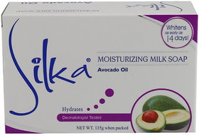 Silka Moisturizing Milk Soap with Avocado (135g)