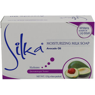 Silka Moisturizing Milk Soap with Avocado (135g)