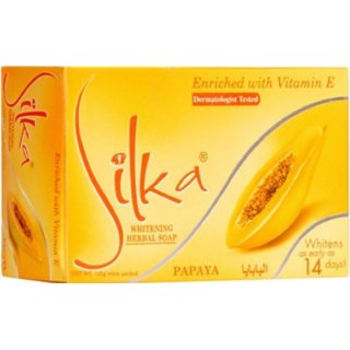 Silka Skin Whitening Soap, Papaya, 135g