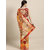 Orange & Red Art Silk Woven Design  Dharmavaram Saree & zari border Blouse Piece
