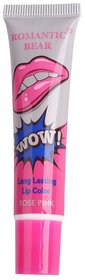 Romantic Bear wow Peel off Long Lasting Lip Gloss (Rose Pink