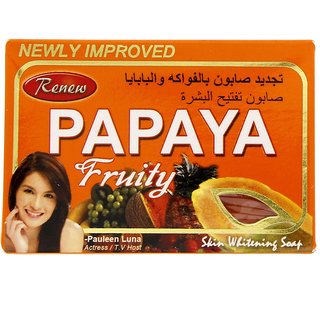 Renew Papaya Fruity Soap For Skin Whitening