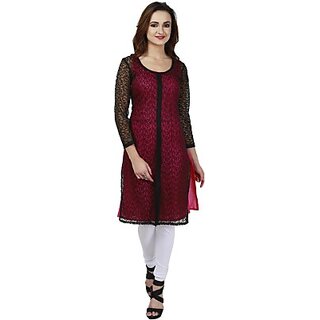 Womens Maroon Kurti