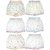 KIDBIRD Girls Boys and Girls White Cotton  Inner Underwear Panty Bloomers Combo Pack of 6.