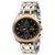 Teesort Stainless steel and copper date watch