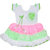 Flora's Self Design Cotton Dresses For Girls