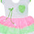Flora's Self Design Cotton Dresses For Girls