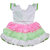 Flora's Self Design Cotton Dresses For Girls
