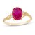 CEYLONMINE Natural  Ruby/ manik ring original & lab certified gemstone ruby (chunni) gold plated ring for unisex