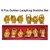Feng Shui Golden Laughing Buddha for Happiness and Wealth Set of 6 Pcs
