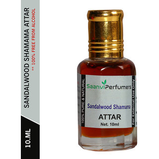 Saanvi Perfumers Sandalwood Shamama Attar 10ML For Unisex